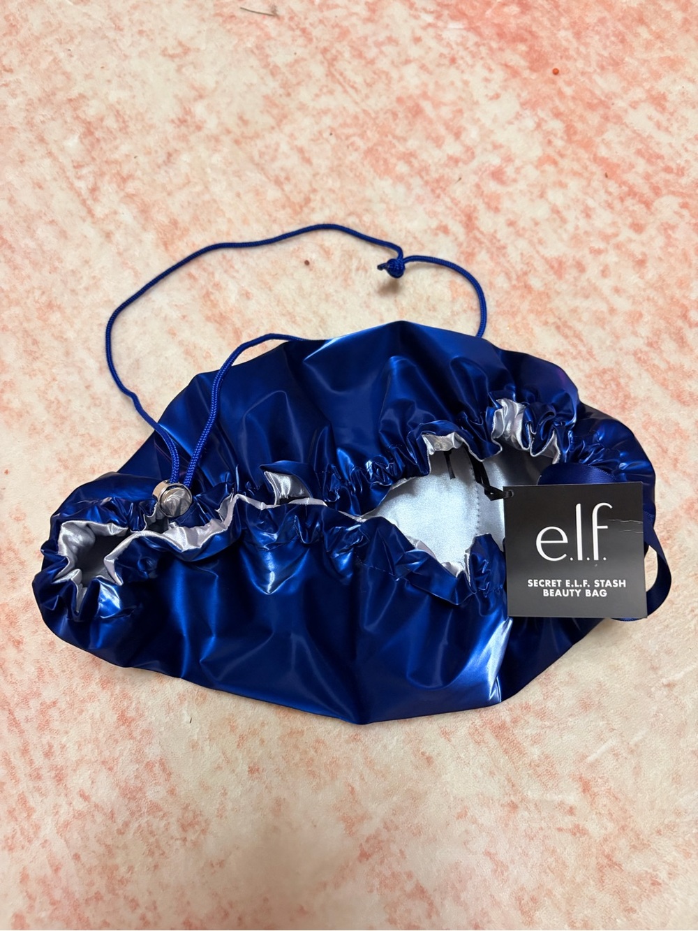 e.l.f. Secret Stash Beauty Bag - Shiny Blue